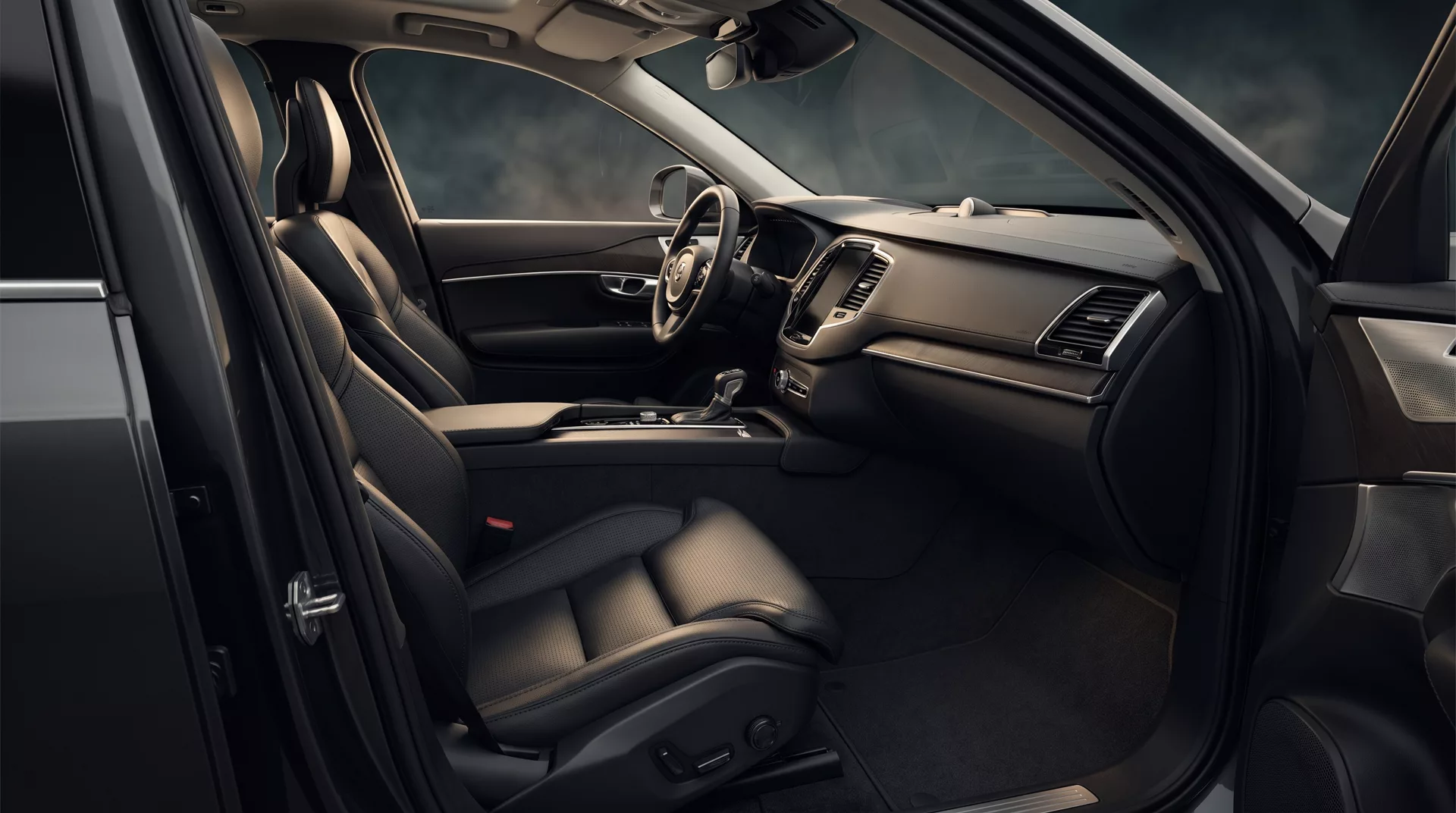 Car interior after cleaning with immaculate seats and dashboard